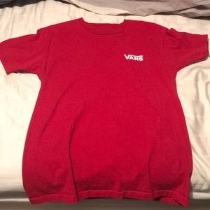 Red vans tee